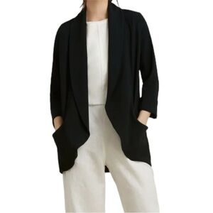 Wilfred black open front blazer
